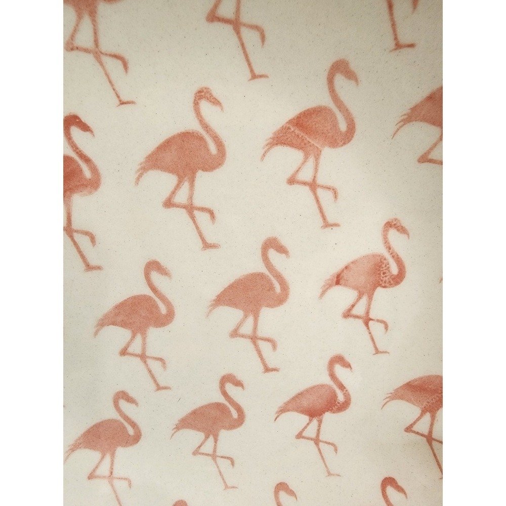 Pfaltzgraff Pad Print Pink Flamingo Flamingos Dessert Salad Plate 7.5" NOS - Picture 2 of 3